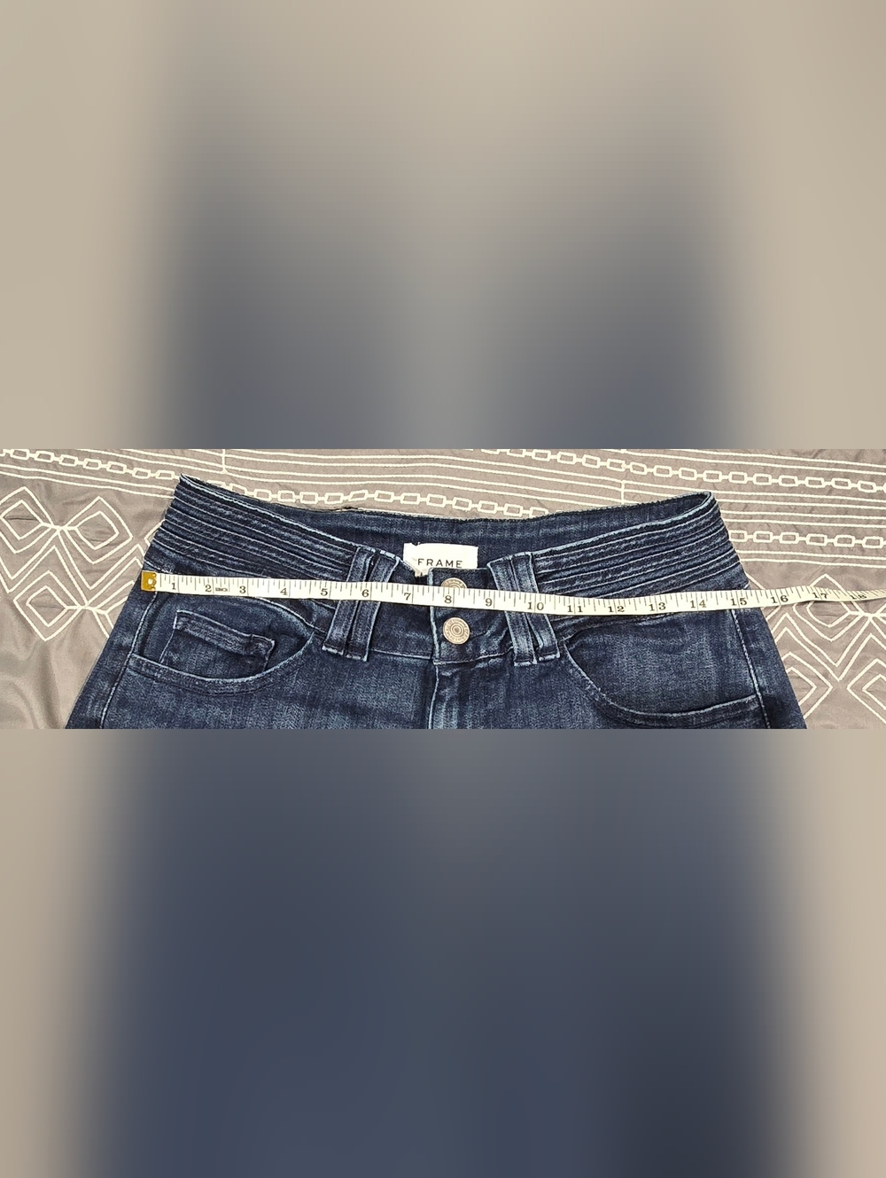 Frame Triple Binding High Waisted Wide Leg Jeans Size 31 - Picture 6 of 8